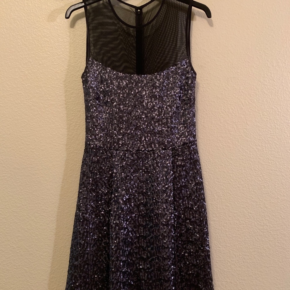 Backless sequin cocktail dress